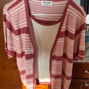 Cardigan with undershirt set. Women’s XL.